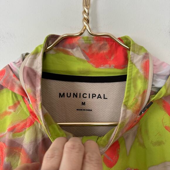 NWT Municipal Sport Utility Anorak Jacket in Wildflower Hooded Windbreaker M - Picture 10 of 13
